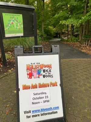 Blue Ash Nature Parkで準備中だったハロウィンイベント「Walk in the Woods」 - しんしな亭 in シンシナティ ブログ