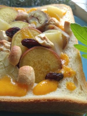 チェダーチーズとさつま芋トースト - 食品ロス削減料理研究家ブログ行長万里 　日本全国　美味しい話