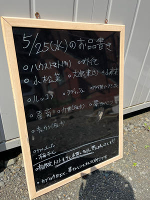5月25日　水曜日 - 相模大野７丁目　農家の採れたて野菜 渋谷直売所 へようこそ