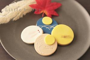 お月見クッキーミニチュア(粘土製)のストックフォト - Little hobby