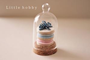 フェイククッキーケーキ～樹脂粘土　ダイソーのガラスドーム - Little hobby
