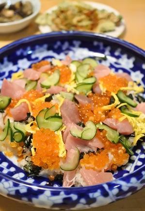 北海道産いくらのちらし寿司 - マキパン・・・homebake　パンとお菓子と時々ワイン・・・
