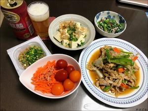 220928野菜炒めとホウレン草シーチキンマヨ - やさぐれ日記