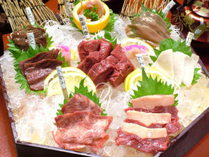郡山　馬肉　「鶴我」 - 食品ロス削減料理研究家ブログ行長万里 　日本全国　美味しい話