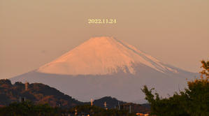 富士山上空にバツ印 『自宅から90km先の富士2022』 - 写愛館