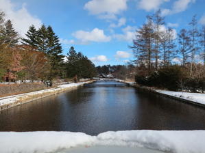 軽井沢の雪景色 ＊ 御影用水のグルマンへ♪ - ぴきょログ～軽井沢でぐーたら生活～
