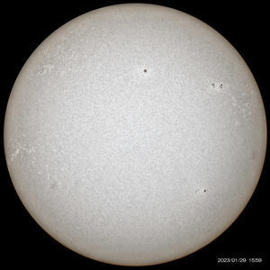 1月29日の太陽 - お手軽天体写真