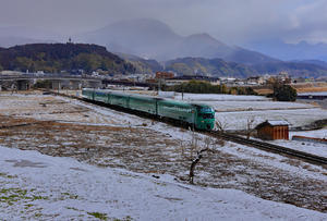 久大本線の雪景色 - 九州ロマンチック街道