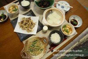 かますごの柳川鍋＆ホタルイカの天ぷらDE春色御膳＆休日の朝うどん - おばちゃんとこのフーフー(夫婦)ごはん