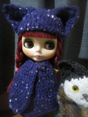 「猫耳帽子欲しいわ」って言うので残り毛糸で編んでみた(=ﾟωﾟ)ﾉ - コンブシイタケカツヲブシ