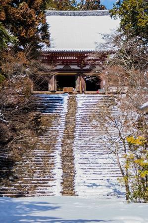 神護寺～雪景色 - 鏡花水月