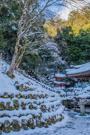 愛宕念仏寺～雪景色・再訪 - 鏡花水月