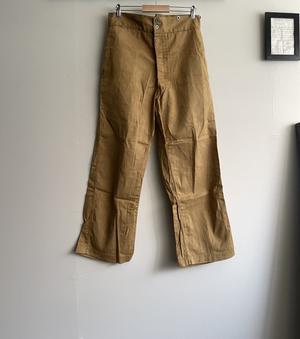 1930'sFrench Military Unusual Color Cotton Bourgeron Pants/1950's White HBT Work Jacket - DIGUPPER BLOG