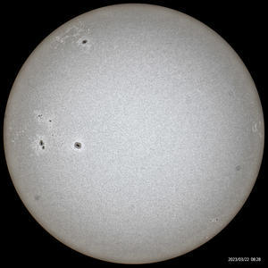 ３月２２日の太陽 - お手軽天体写真