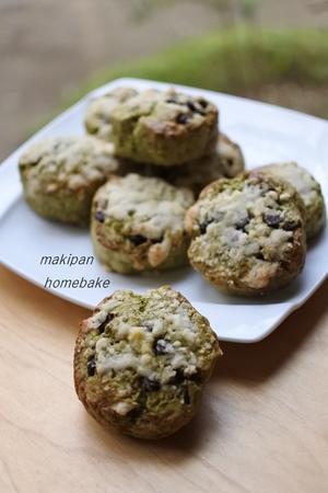 抹茶とチョコの渦巻き、くるくるスコーン - マキパン・・・homebake　パンとお菓子と時々ワイン・・・