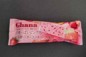 今日のアイス（Ghana　甘酸っぱいピンクチョコ＆発酵バタークッキー） - 松浦貴広のねんきんブログ