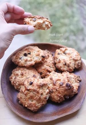 ピーナッツクリームとチョコシロップのドロップスコーン - マキパン・・・homebake　パンとお菓子と時々ワイン・・・