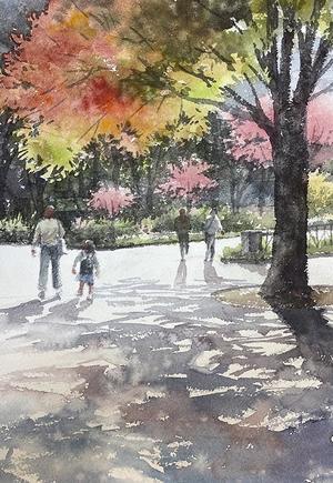 横浜　関内 - 赤坂孝史の水彩画　AKASAKA TAKASHI watercolor