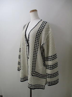 カフネ カフネ　cafune  croche knit cardigan - 