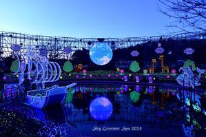 ◆ あしかがフラワーパーク「日本三大イルミネーション 光の花の庭」へ、その2（2024年2月） - 空とグルメと温泉と