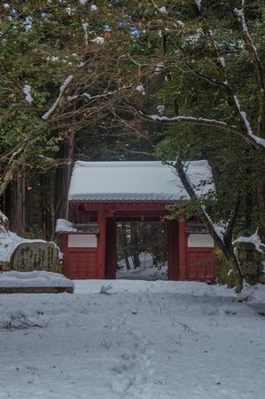 百済寺～雪景色 - 鏡花水月