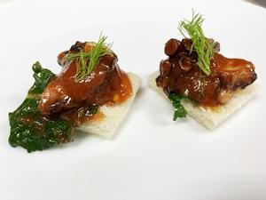 真蛸とパン(crostini con polpo) - IL LEONE 千林大宮駅近くのシェフソムリエのブログ