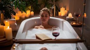 Engage in self-care by taking a relaxing bath - 
