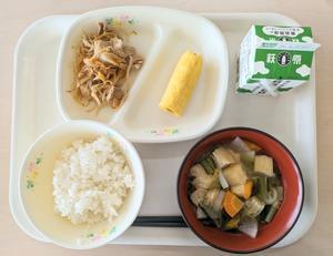 ４月１８日　豚キムチ炒め　 - 笑顔輝く 六郷小学校ブログ