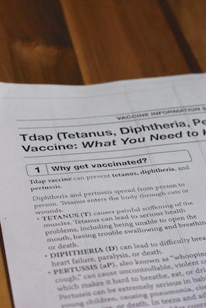 Tdap(三種混合)接種 - 