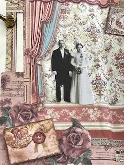 Vintage Wedding Image / Collage - 