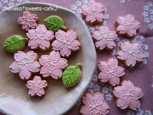 アイシングクッキーの桜 - nanako*sweets-cafe♪
