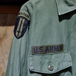 1960s US ARMY Utility Shirt 15 1/2 33 / OG107 バック サテン ミリタリー シャツ ARMY ユーティリティー 古着 - 