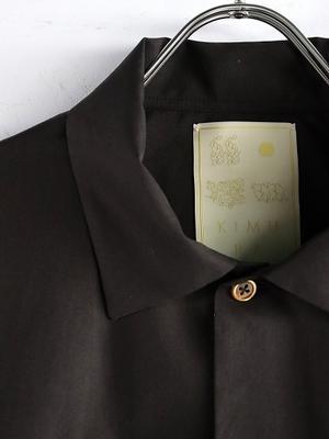 KIMURA　cardigan shirt with collar - finx cotton (エジプト綿) / 2401DBR - 