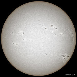4月24日の太陽 - お手軽天体写真