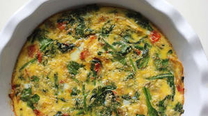 Baked Spinach and Tomato Omelette - 