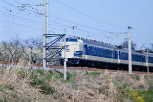昭和５７年５月東北本線：貝田・越河（９）：キハ５８急行あがの　５８３系特急はつかり - 