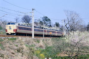 昭和５７年５月東北本線：貝田・越河（９）：キハ５８急行あがの　５８３系特急はつかり - 