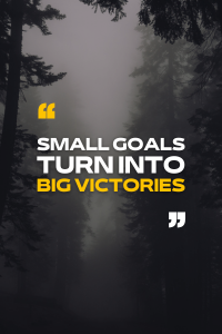 Small goals turn into big victories. - Threads4insta's Blog