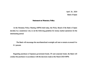 Statement on Monetary Policy - 