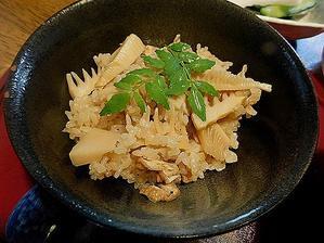 タケノコご飯と抹茶ラウンドパン - kinakoの四季