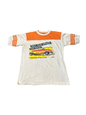 4月2９日（月）入荷！90s ~HOT ROD DRAGS CAR SHOW Football T-shirts! - 