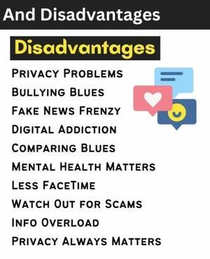 DisAdvantages Using online social media platforms - 