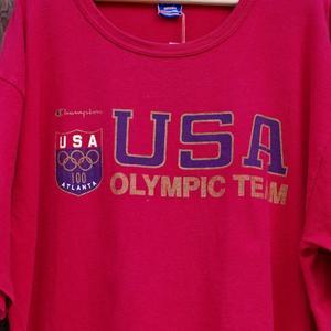 1990s Champion Atlanta Olympic Team T-Shirt Size XL / USA チャンピオン オリンピック プリント Tシャツ 古着 - 