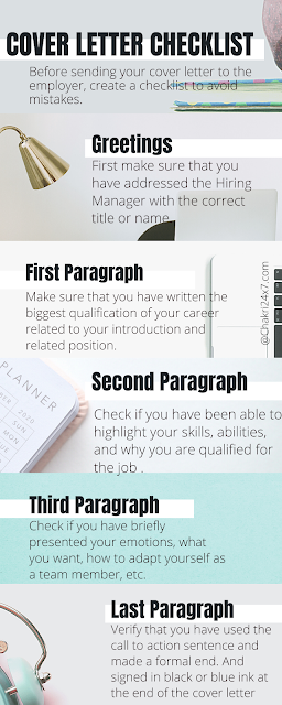 Cover Letter Checklist | Must Read Before Writing the Cover letter. - 