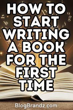 How to start writing a book - 