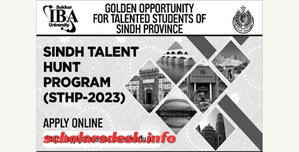SIBA Sindh Talent Hunt Scholarship STHP 2024 - 