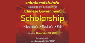 Chinese Government Scholarships HEC CSC 2024 - 