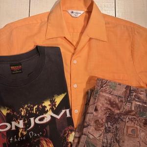 Late 1980s " Mr California -MADE IN U.S.A- " cotton＆rayon VINTAGE OPEN-COLLAR S/S SHIRTS ※デッドストック - 