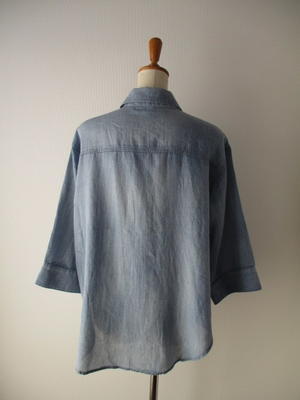 ブティックオーディナリー  Boutique Ordinary  Sleeve Vent Denim Shirts - 