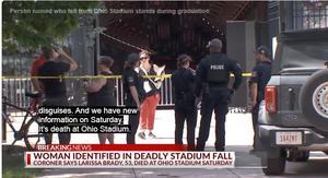 Person named who fell from Ohio Stadium stands during graduation - 